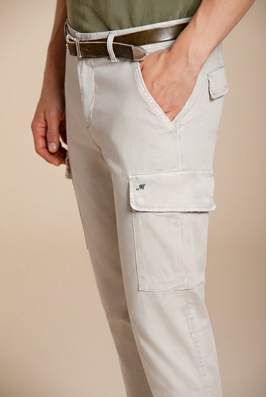 Chile pantalón cargo hombre en satén stretch extra slim fit ①