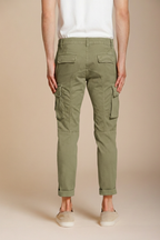 Chile pantalone cargo uomo in raso stretch extra slim fit ①