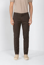 Chile pantalón cargo hombre en satén stretch extra slim fit ①