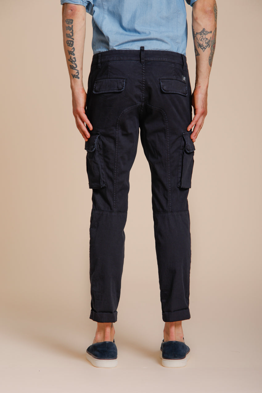 Chile men's cargo pants in stretch satin extra slim fit ①