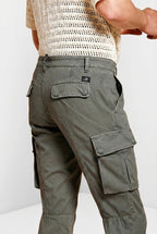 Chile pantalone cargo uomo in raso stretch extra slim fit ①