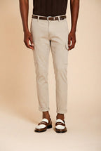 Chile Herren Cargo Hose aus Stretch-Satin extra slim fit ①