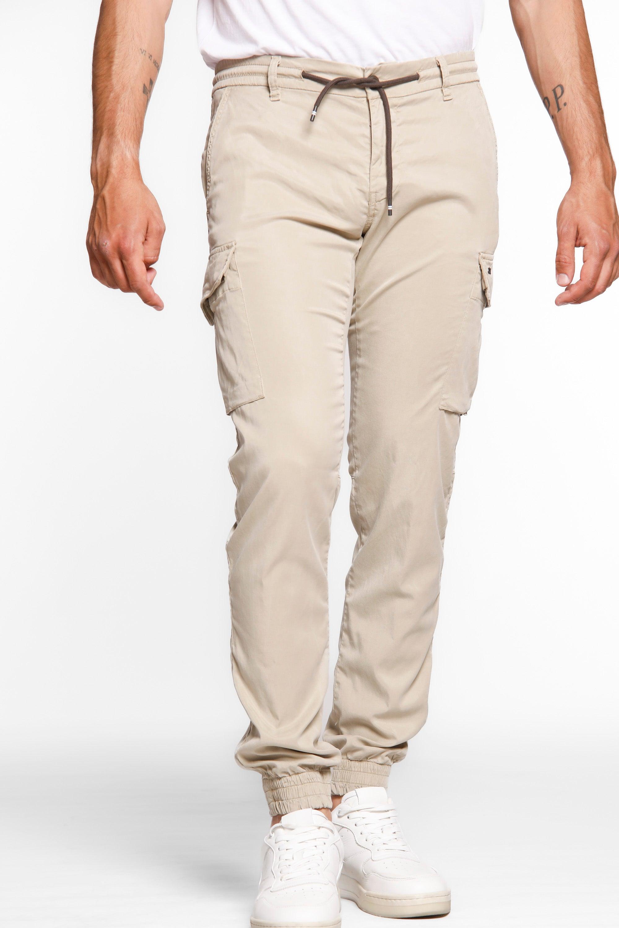 Chile Elax pantalone cargo uomo in twill cotone extra slim fit - Mason's 