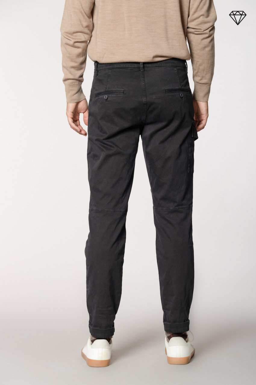 George Coolpocket men's cargo trousers in gabardine logo edition carrot fit ①