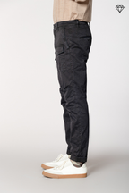 George Coolpocket men's cargo trousers in gabardine logo edition carrot fit ①