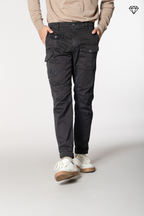 George Coolpocket men's cargo trousers in gabardine logo edition carrot fit ①