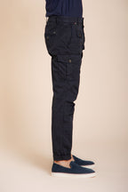 George Coolpocket pantalón cargo hombre en sarga ligera elástica Logo Edition carrot fit ①