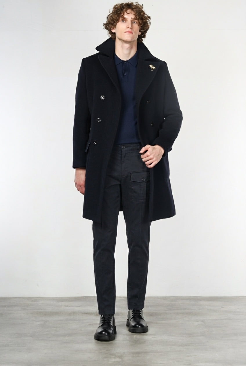 George Coolpocket pantalón cargo de hombre en gabardina carrot fit①