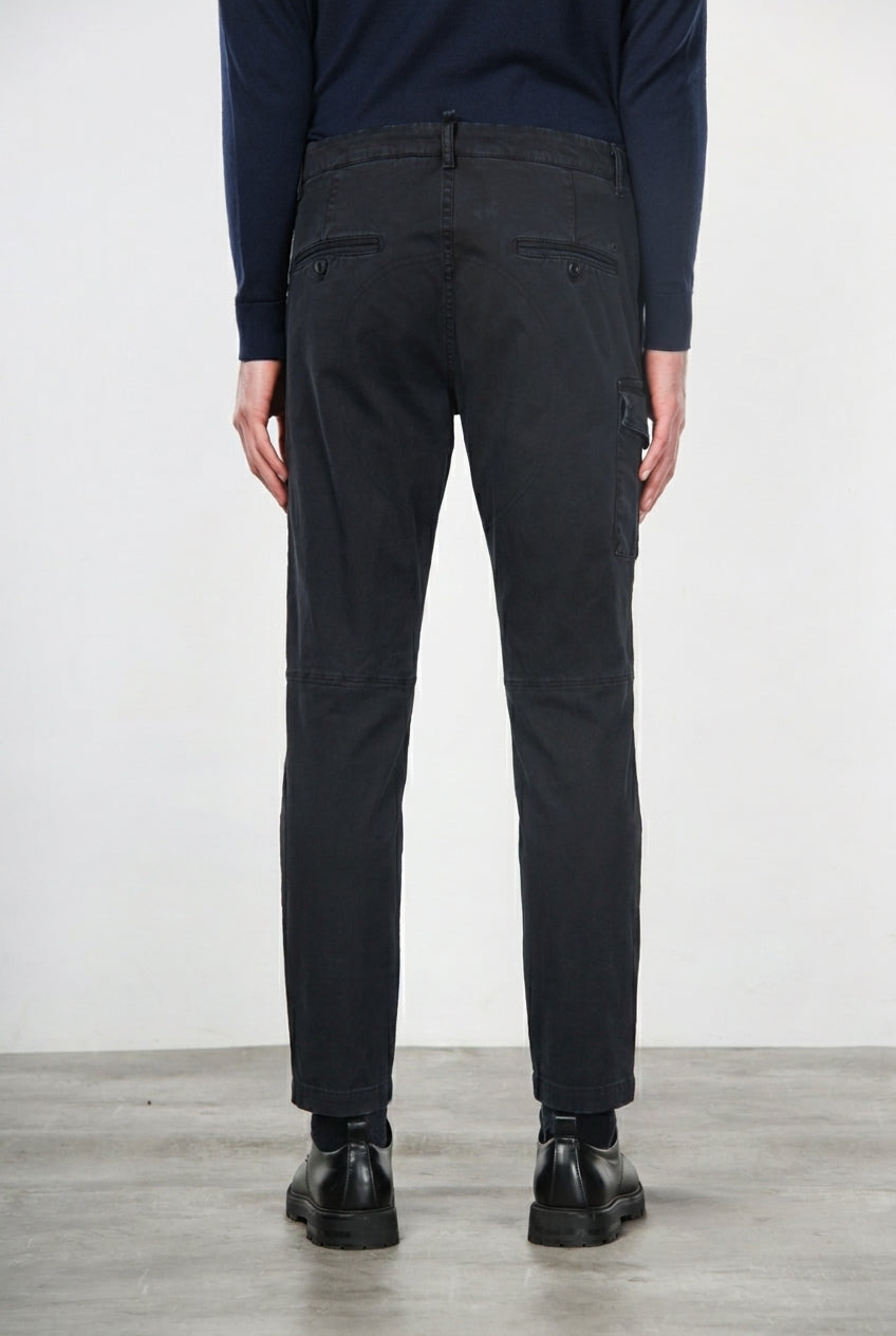 George Coolpocket pantalón cargo de hombre en gabardina carrot fit①