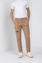 George Coolpocket pantalon cargo homme en twill léger stretch Logo Edition carrot fit ①