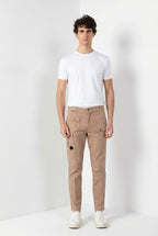 George Coolpocket pantalon cargo homme en twill léger stretch Logo Edition carrot fit ①