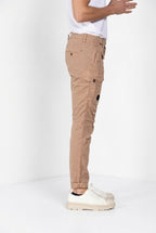 George Coolpocket pantalón cargo hombre en twill ligero stretch Logo Edition carrot fit ①