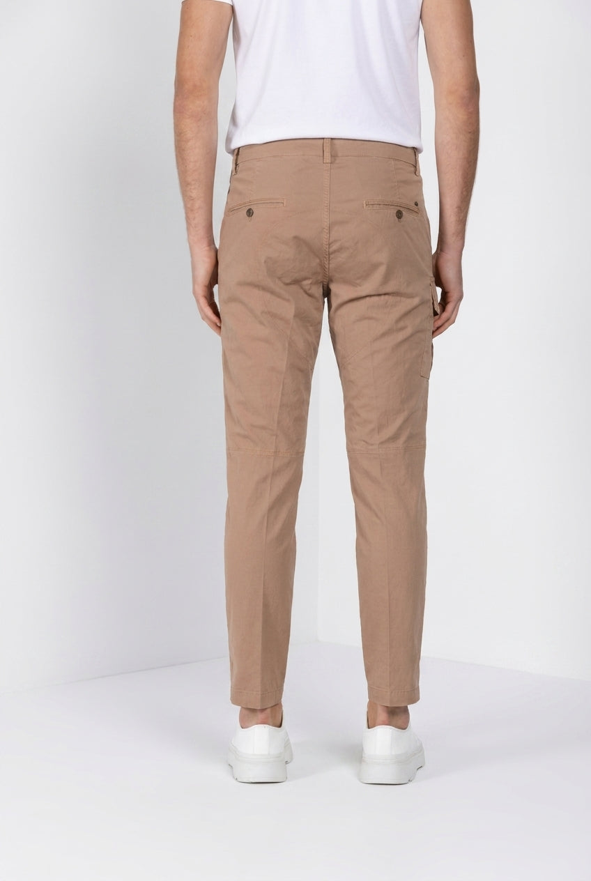 George Coolpocket pantalón cargo hombre en twill ligero stretch Logo Edition carrot fit ①