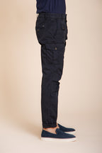 George Coolpocket pantalón cargo hombre en sarga ligera elástica Logo Edition carrot fit ①