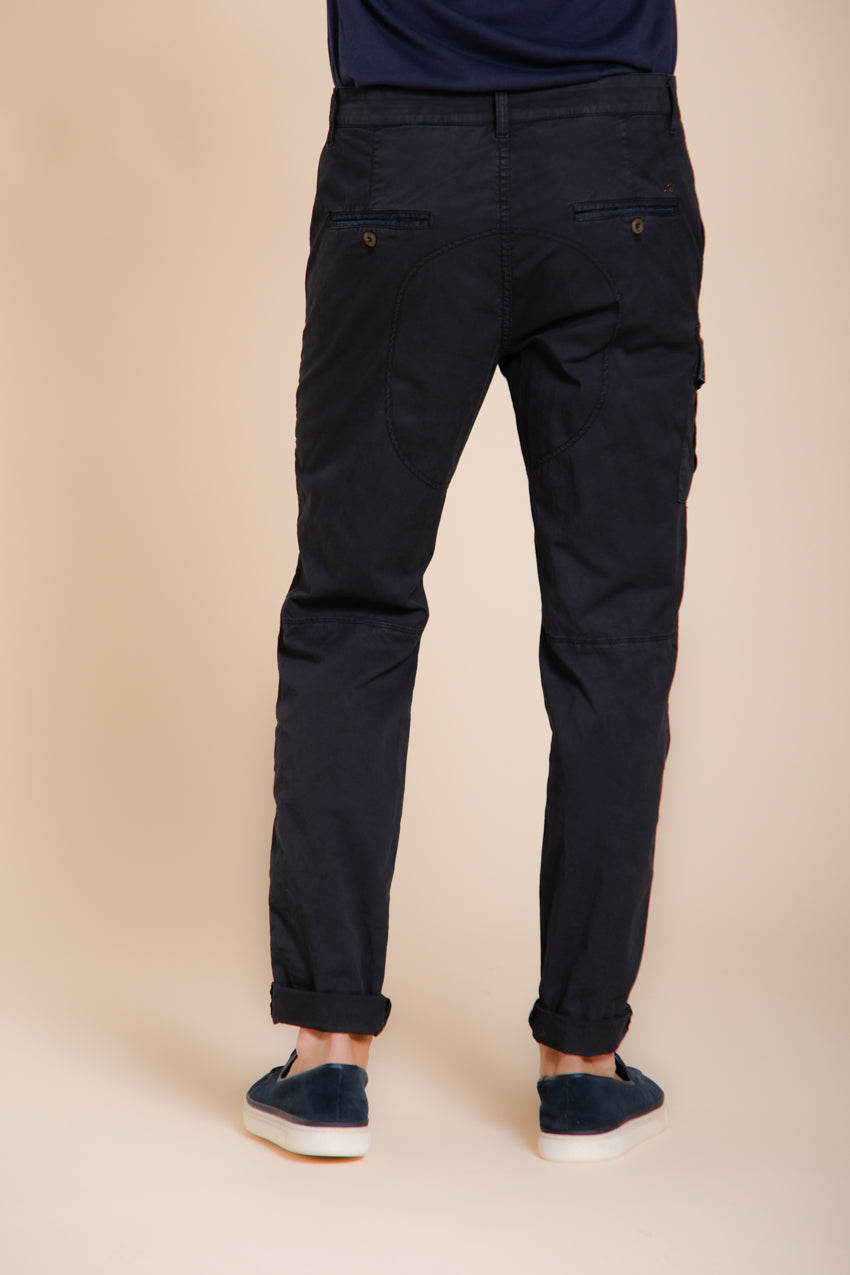 George Coolpocket pantalón cargo hombre en sarga ligera elástica Logo Edition carrot fit ①