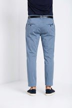 John Coolkhinos pantalón chino hombre de satén stretch Logo Edition carrot fit ①
