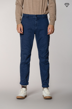 John Coolkhinos men’s chino pants in gabardine logo edition carrot fit ①