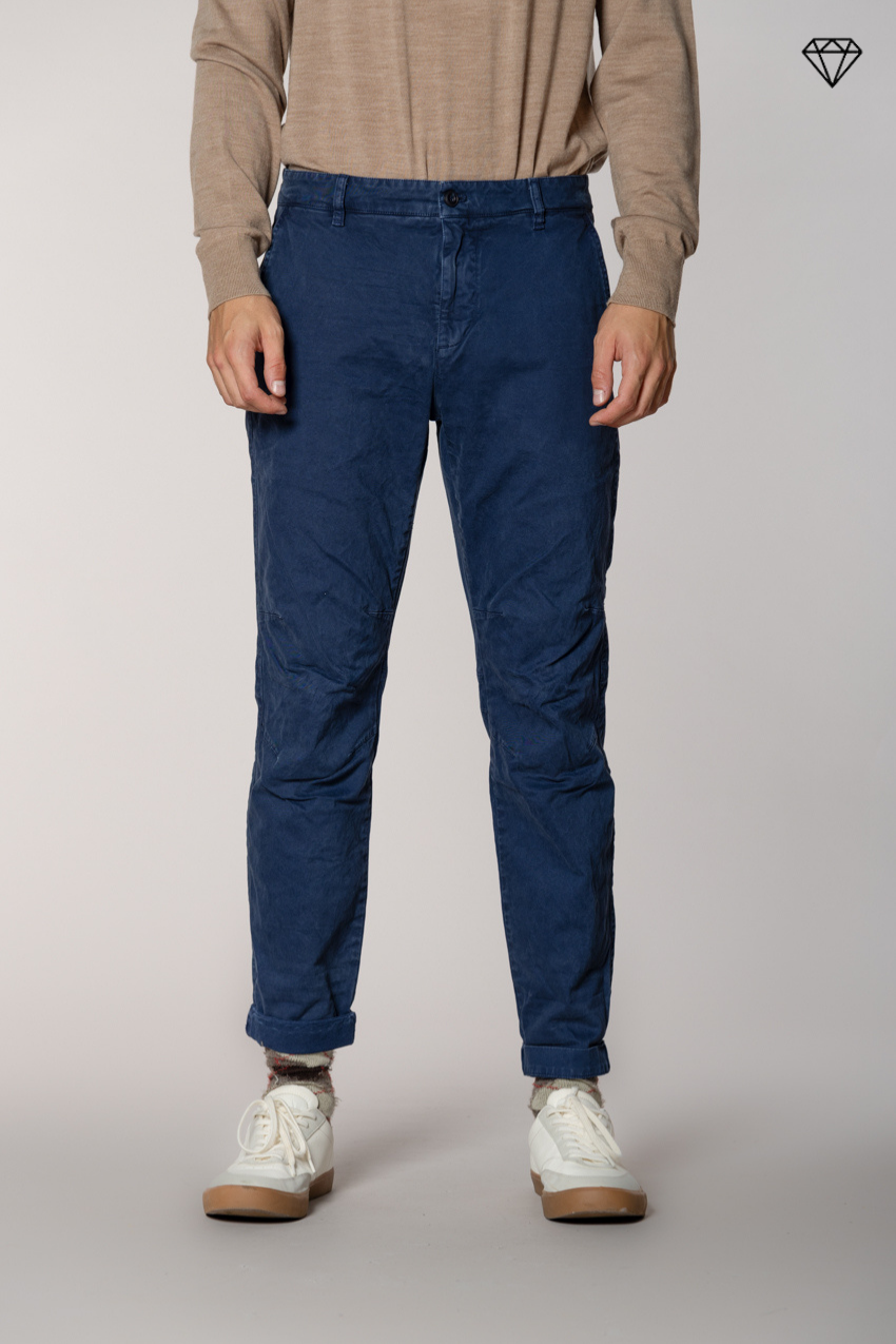 John Coolkhinos pantalon chino homme en gabardine logo edition carrot fit ①
