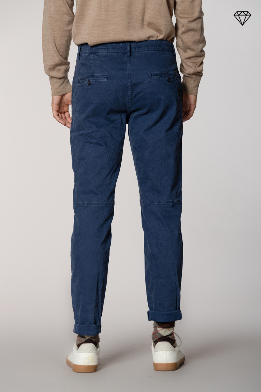 John Coolkhinos men’s chino pants in gabardine logo edition carrot fit ①