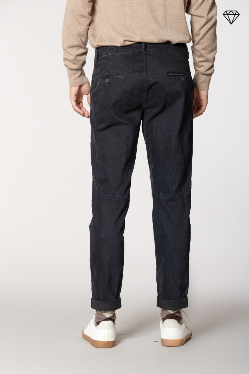 John Coolkhinos men’s chino pants in gabardine logo edition carrot fit ①