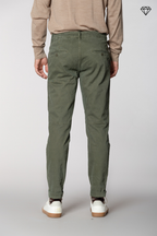 John Coolkhinos men’s chino pants in gabardine logo edition carrot fit ①