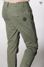 John Coolkhinos men’s chino pants in gabardine logo edition carrot fit ①