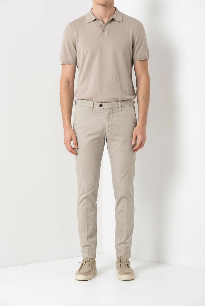 Torino delamere men's chino pants in stretch gabardine slim fit