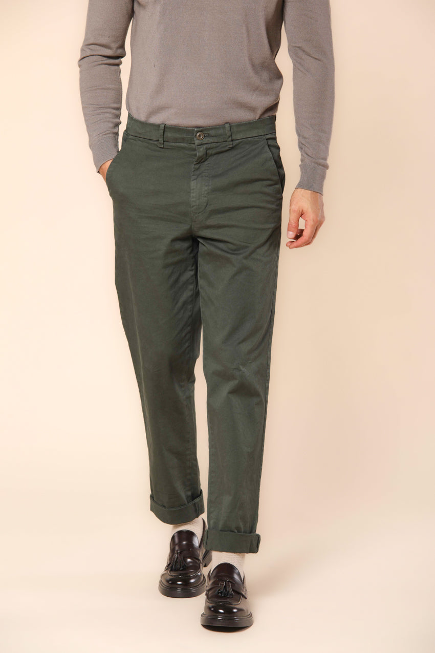 Chinos 22 pantalone chino uomo in gabardina relaxed fit