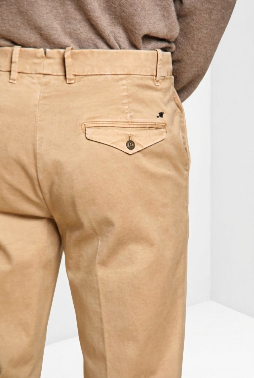 Chinos pantalón chino de hombre en gabardina relaxed fit