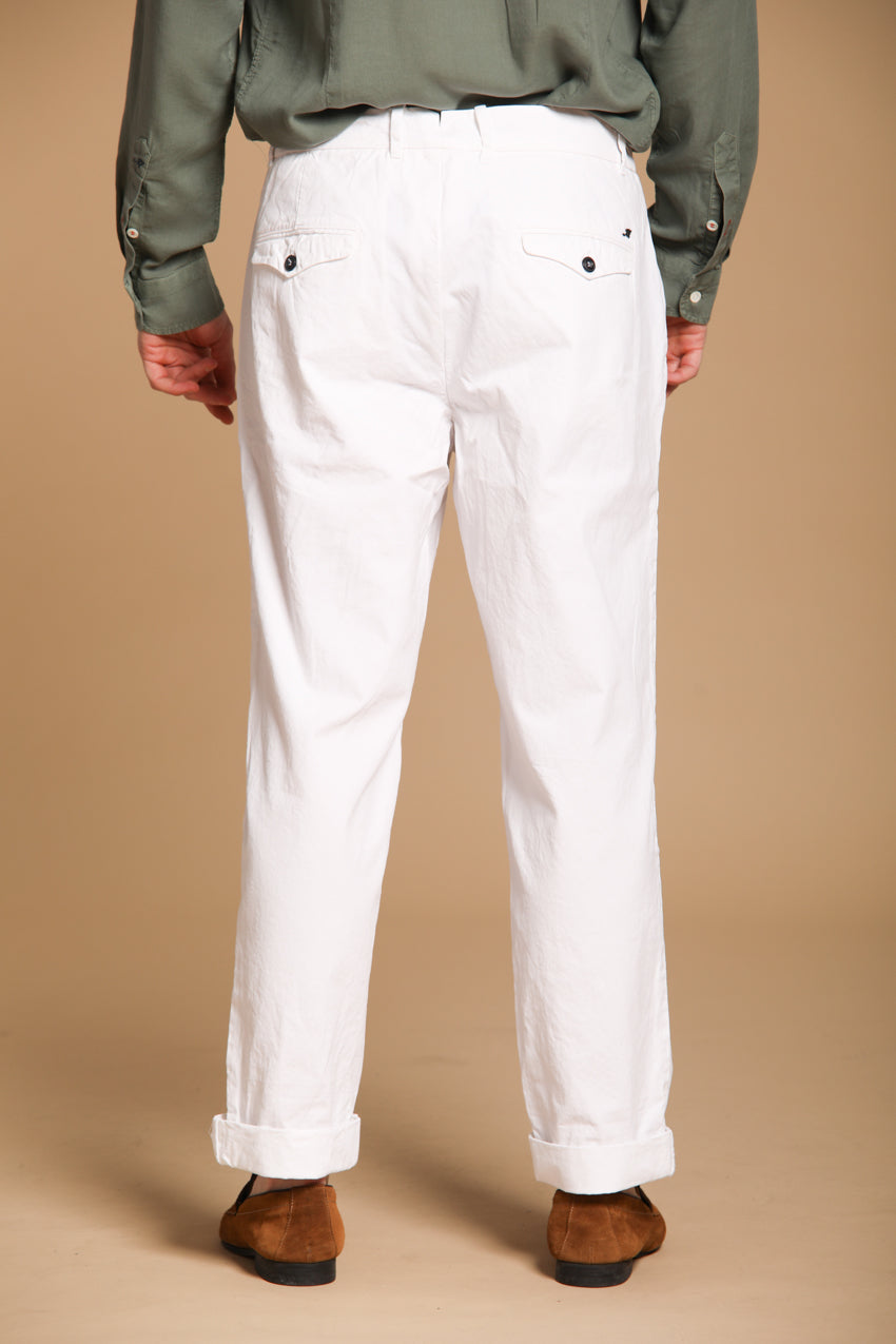 Pinces 22 pantalone chino uomo in canvas oxford relaxed fit