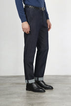 Chinos men’s chino pants in technical stretch denim with relaxed fit