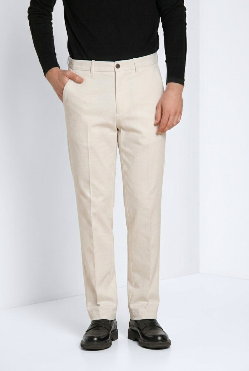 Chinos pantalón chino de hombre en gabardina relaxed fit
