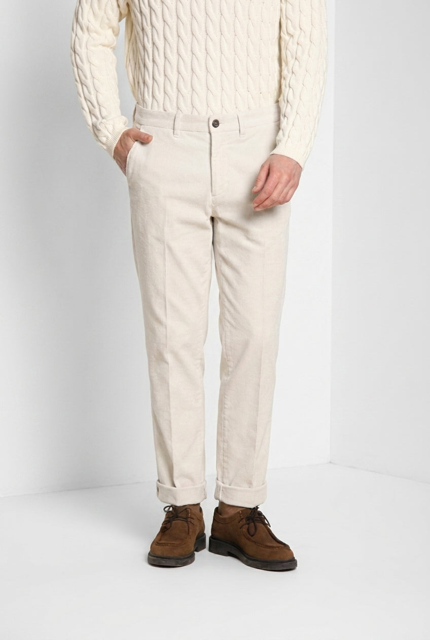 Chinos pantalón chino de hombre en pana 1000 líneas relaxed fit