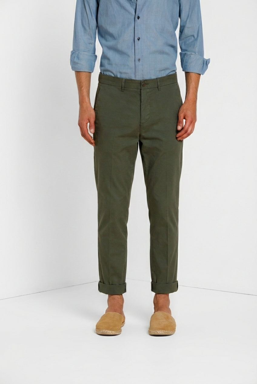 Chinos Herren Chinohose aus Oxford-Canvas relaxed fit
