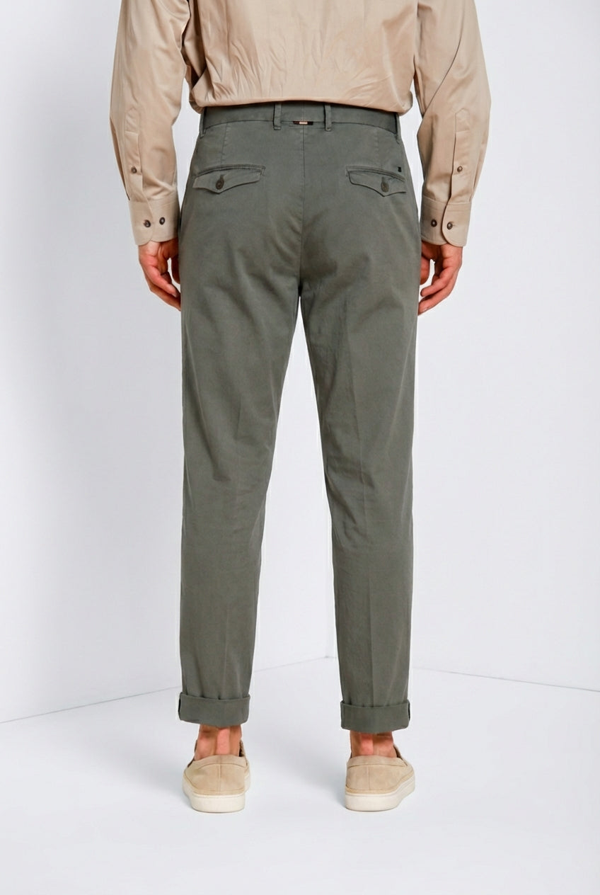 Pinces men's chino pants in stretch gabardine relaxed fit