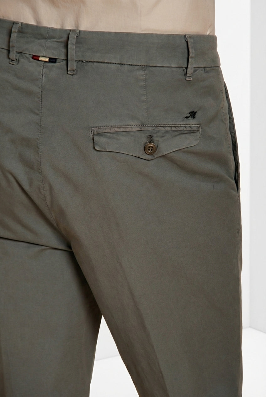 Pinces pantalon chino homme en gabardine stretch relaxed fit