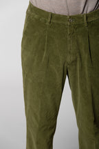 Pinces pantalon chino homme en velours côtelé France relaxed fit