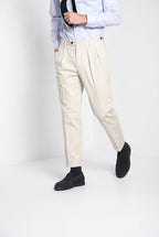 Don Johnson 2 Pinces Herren-Chinohose in bull carrot fit