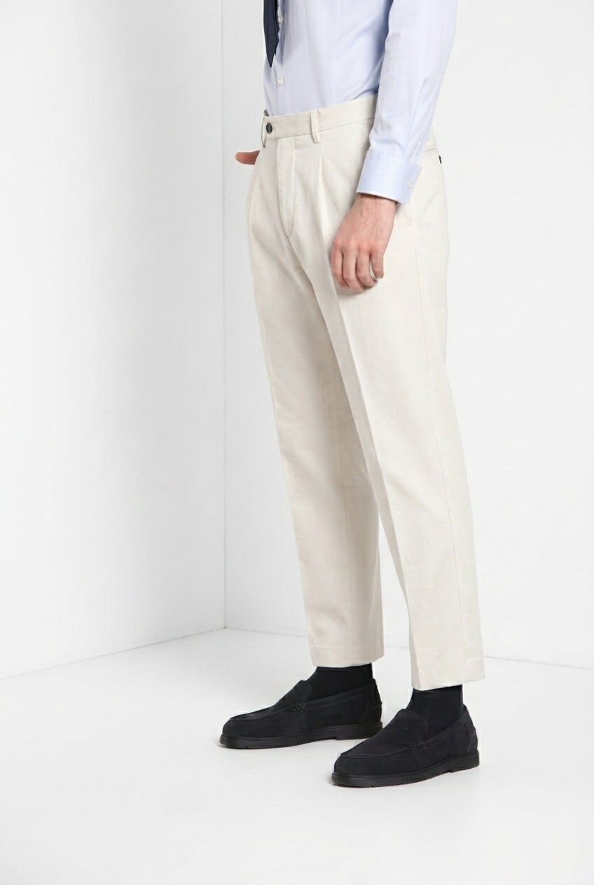 Don Johnson 2 Pinces Herren-Chinohose in bull carrot fit