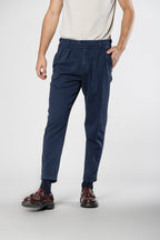 Don Johnson 2 Pinces pantalón chino de hombre en bull carrot fit