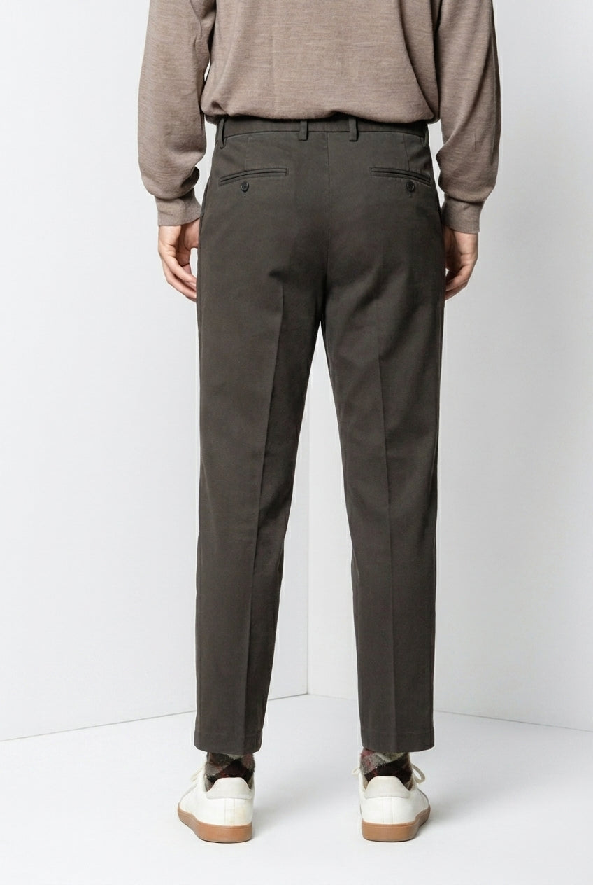 Don Johnson 2 Pinces pantalón chino de hombre en bull carrot fit