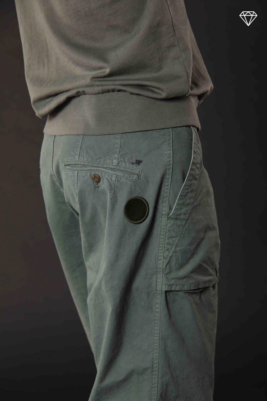 San Luis M74 men's cargo pants in Oxford canvas logo edition relaxed fit ①