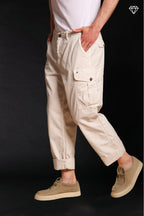 San Juan M74 men's cargo pants in Oxford canvas logo edition relaxed fit ①