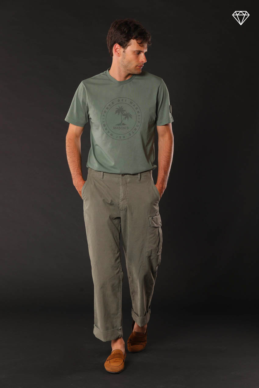 San Juan M74 men's cargo pants in Oxford canvas logo edition relaxed fit ① 