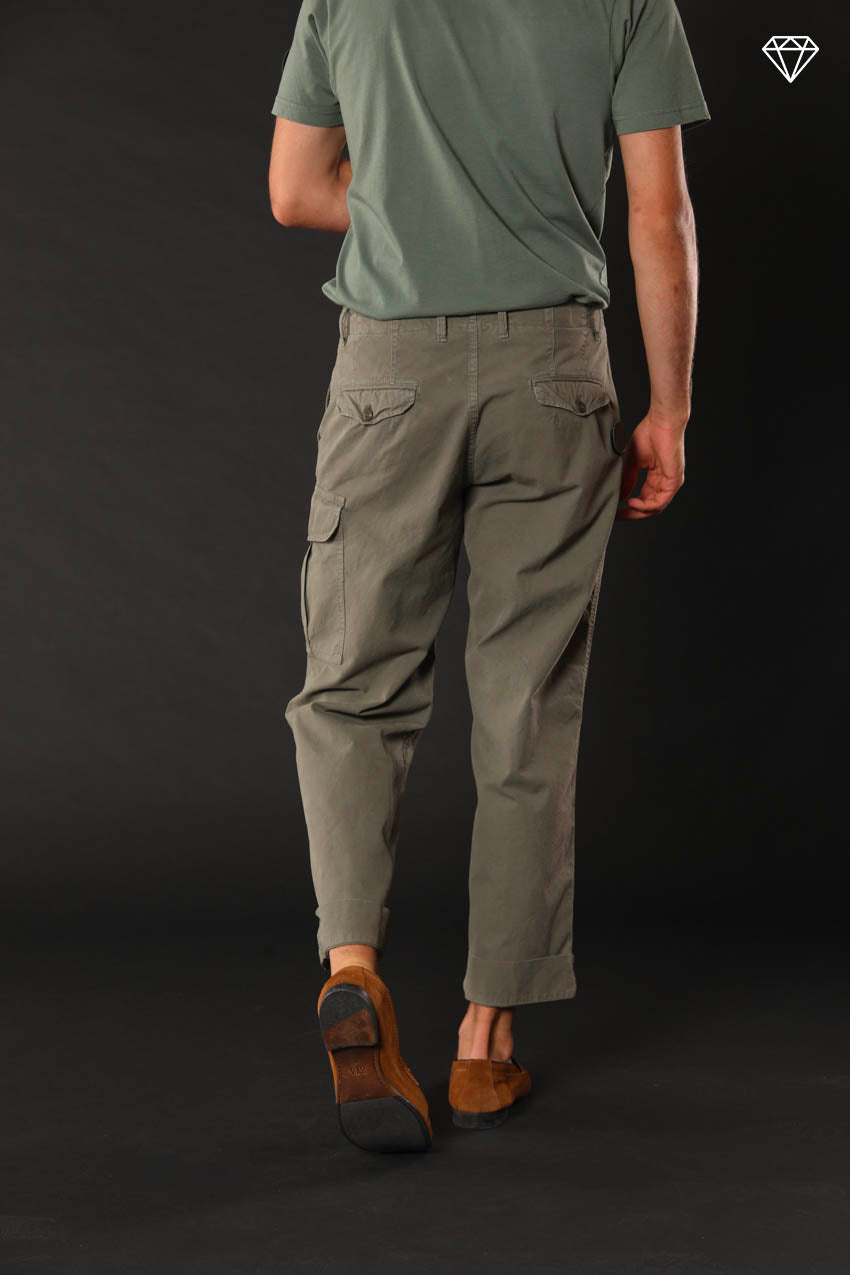 San Juan M74 men's cargo pants in Oxford canvas logo edition relaxed fit ① 