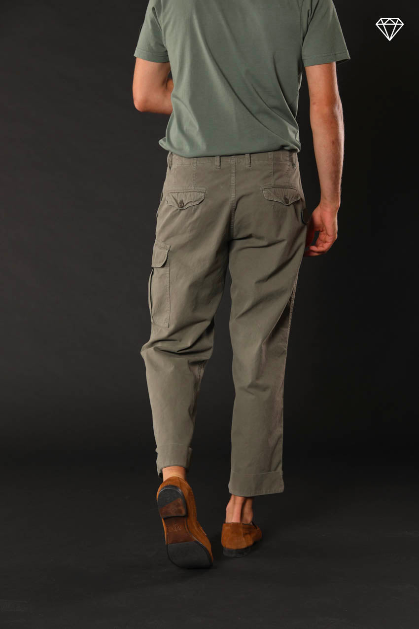 San Juan M74 pantalone cargo uomo in canvas oxford coupe Relaxed ①