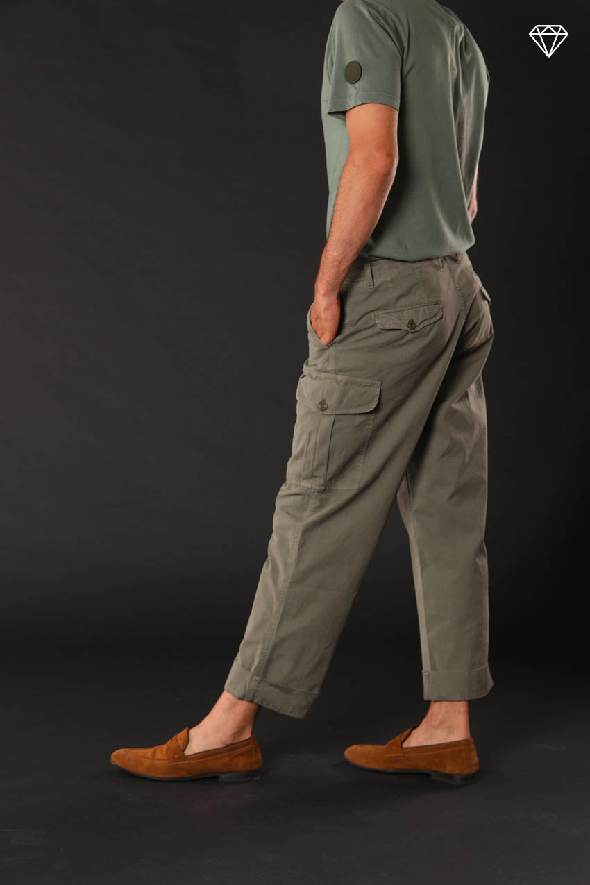 San Juan M74 men's cargo pants in Oxford canvas logo edition relaxed fit ① 