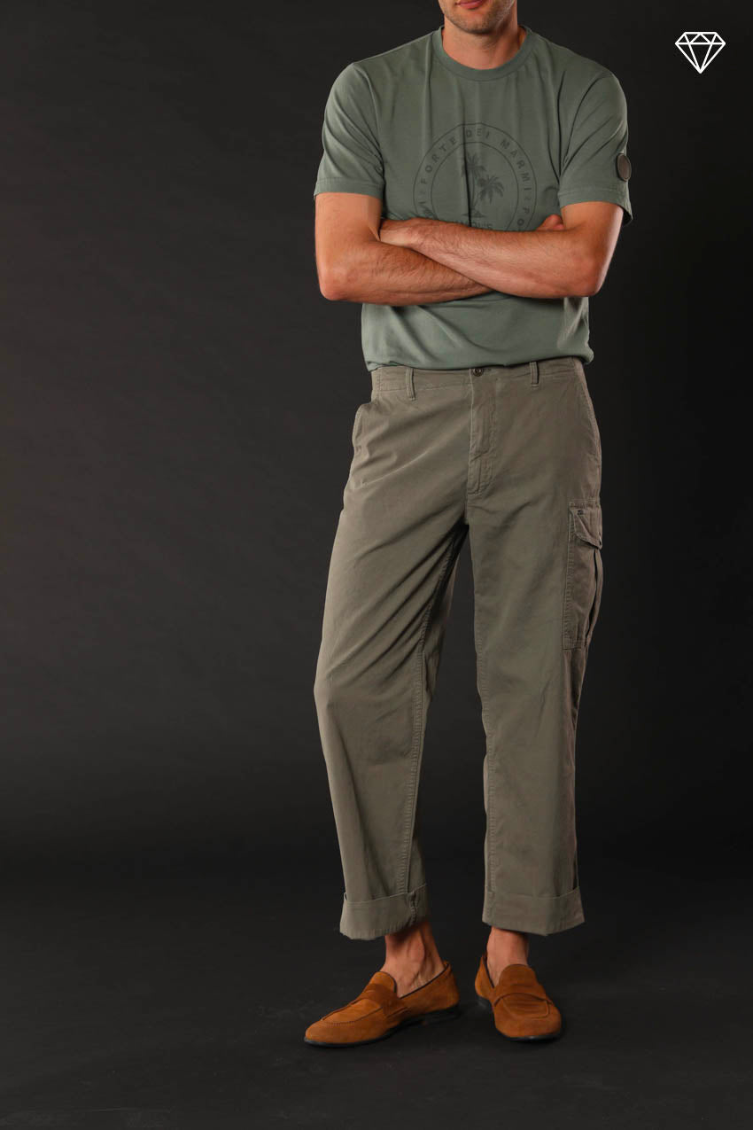 San Juan M74 men's cargo pants in Oxford canvas logo edition relaxed fit ① 