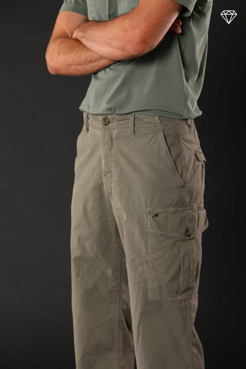 San Juan M74 men's cargo pants in Oxford canvas logo edition relaxed fit ① 