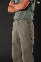 San Juan M74 men's cargo pants in Oxford canvas logo edition relaxed fit ① 